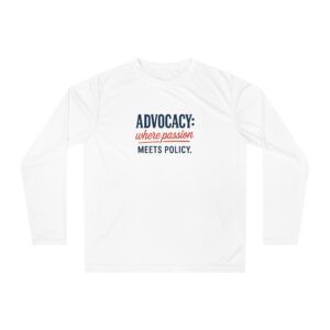 Unisex Advocacy Performance Long Sleeve Shirt, Passion Meets Policy Tee, Ideal for Activists, Fundraisers, Awareness Events, Gift for [...]