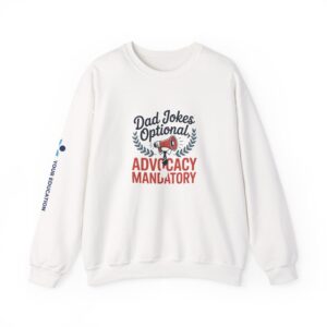 Advocacy Mandatory Sweatshirt — “Dad Jokes Optional” Education Advocate Crewneck