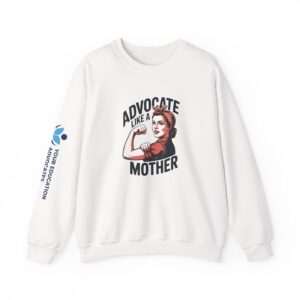 Crewneck Sweatshirt — Advocate Like a Mother (Education Advocacy Logo)