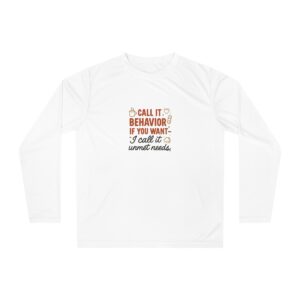 Performance Long Sleeve Tee, Fitness Shirt, Casual Wear, Perfect Gift for Gym Lovers, Motivational Apparel