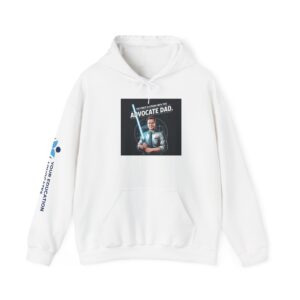 Advocate Dad Hoodie — Funny Star-Lightsaber Lawyer Fatherhood Sweatshirt