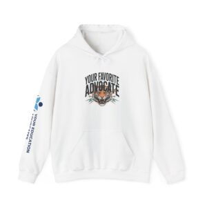 Inclusive Advocacy Hoodie — “Your Favorite Advocate” Tiger Design