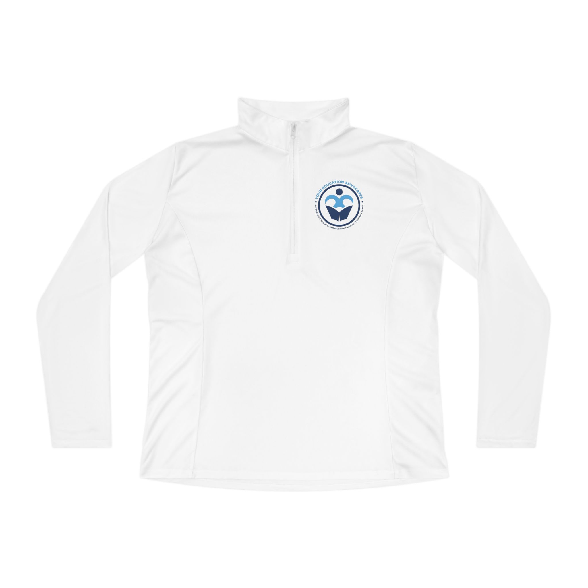 Ladies Quarter-Zip Pullover – Youth Education Advocates Logo