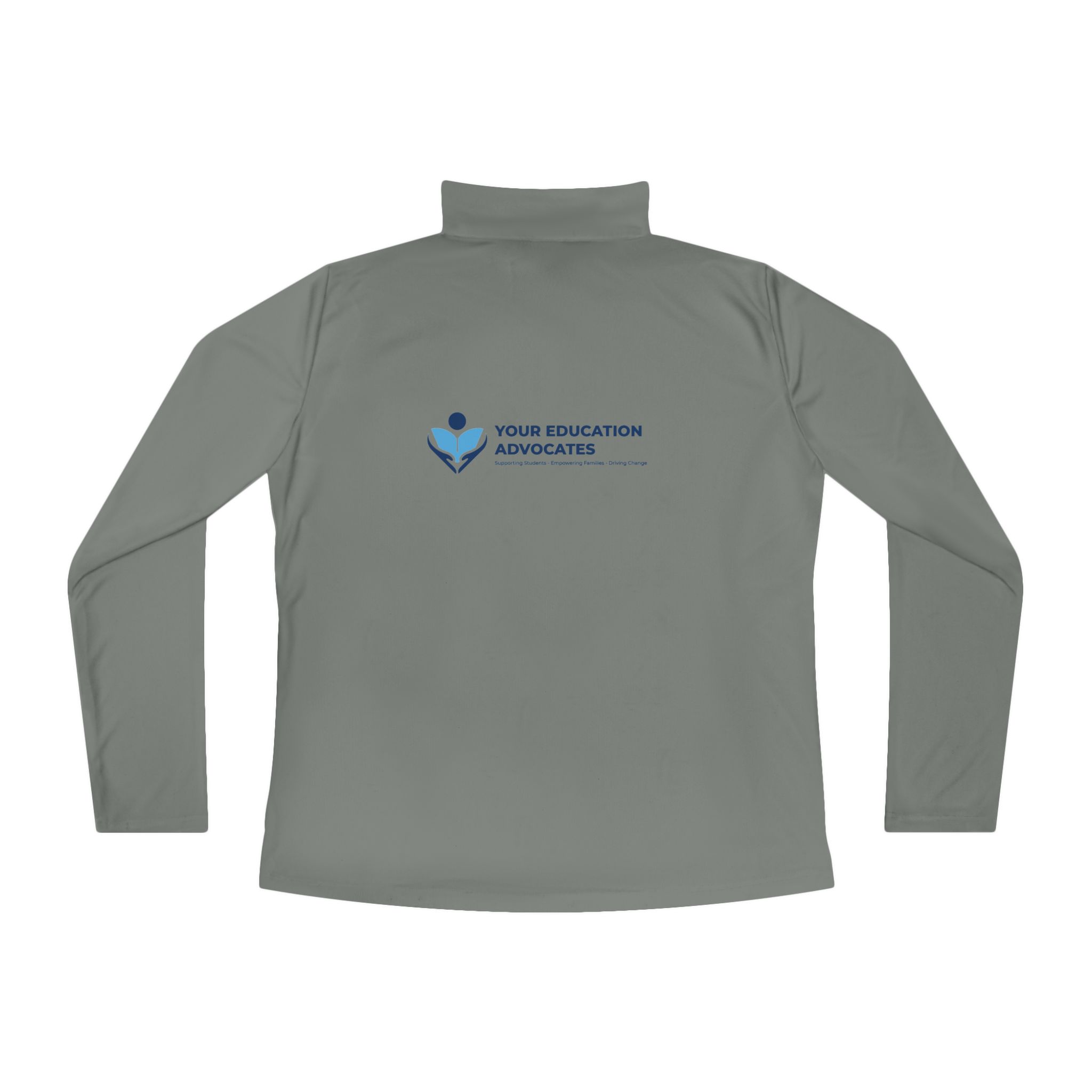 Ladies Quarter-Zip Pullover – Youth Education Advocates Logo - Image 5