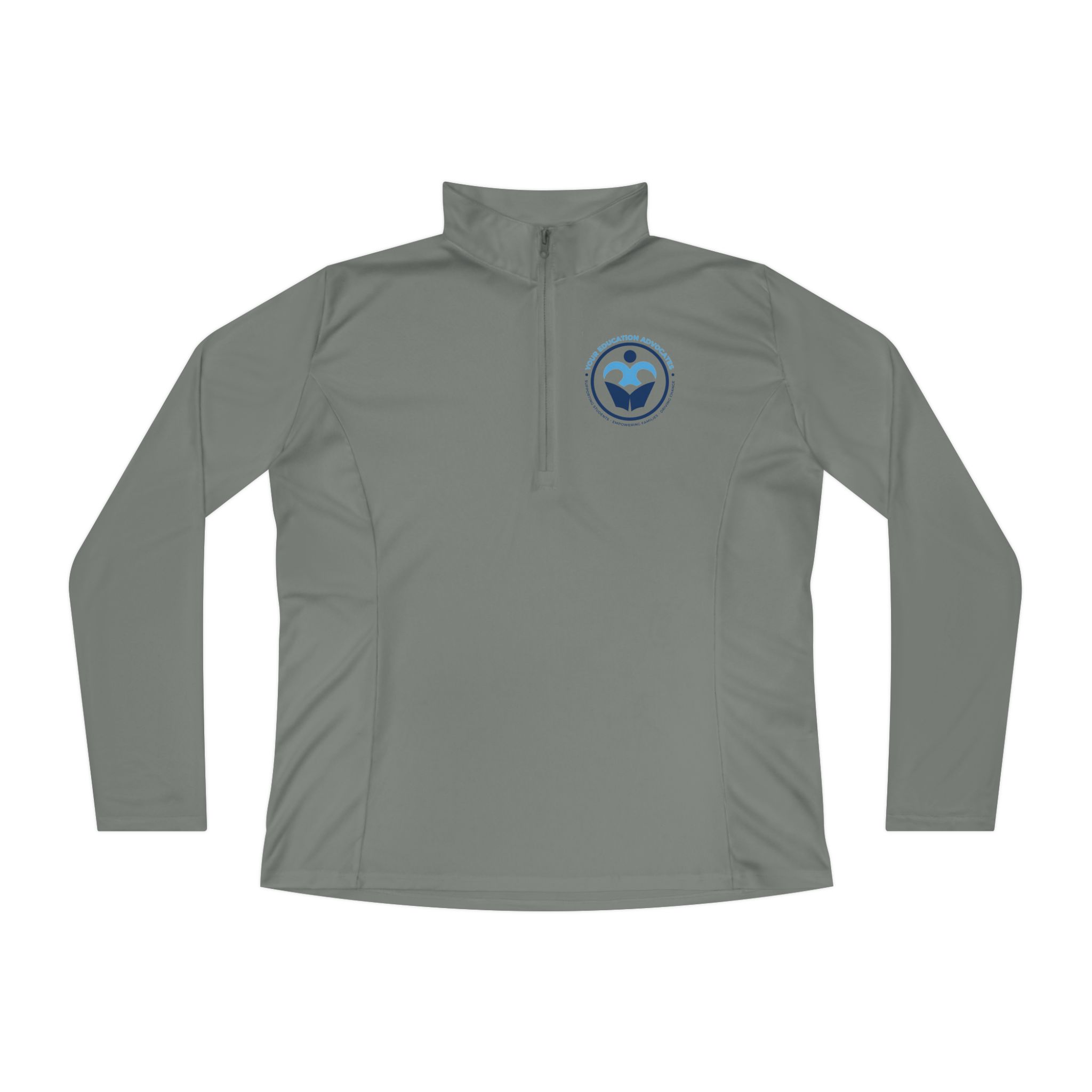 Ladies Quarter-Zip Pullover – Youth Education Advocates Logo - Image 4